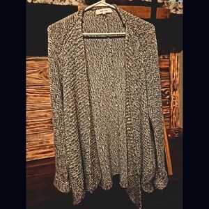 John + Jenn Black and White Cardigan